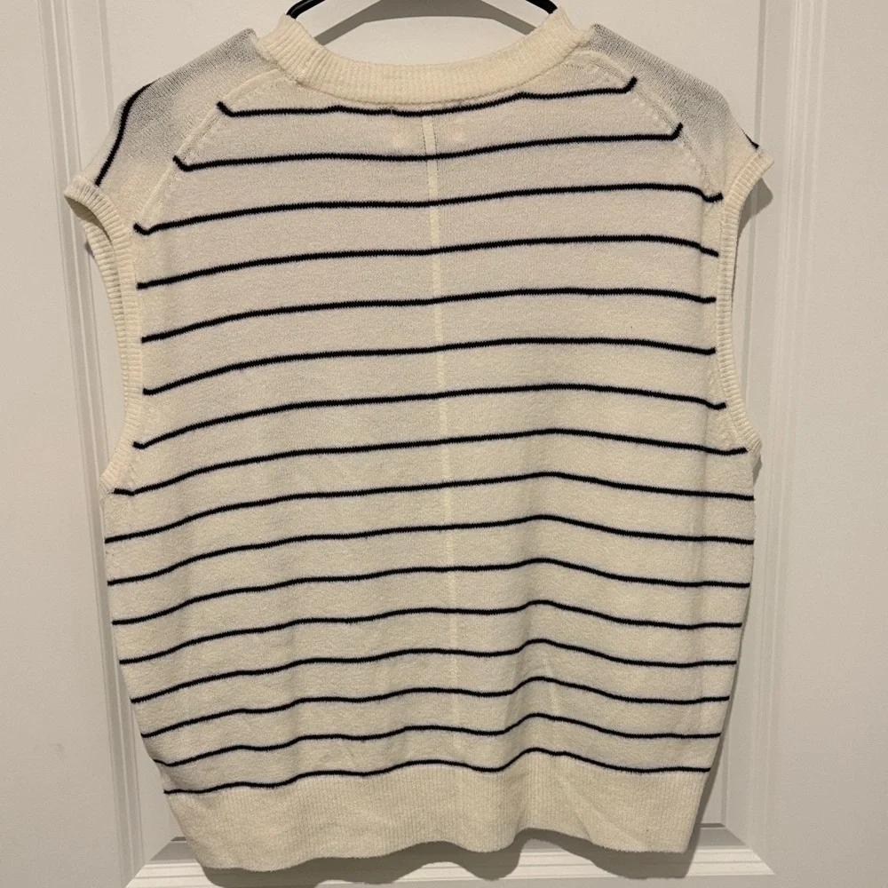 Universal Thread Cream and Black Striped Sweater - Picture 3 of 3